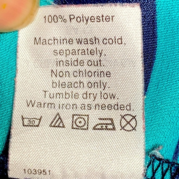 J. CREW Sleeveless Popover Sleeveless Striped Navy Teal Blouse Size 6 - Picture 8 of 8